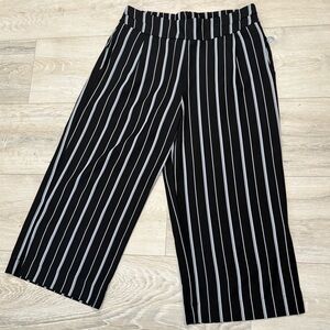 Black and White Striped Pants